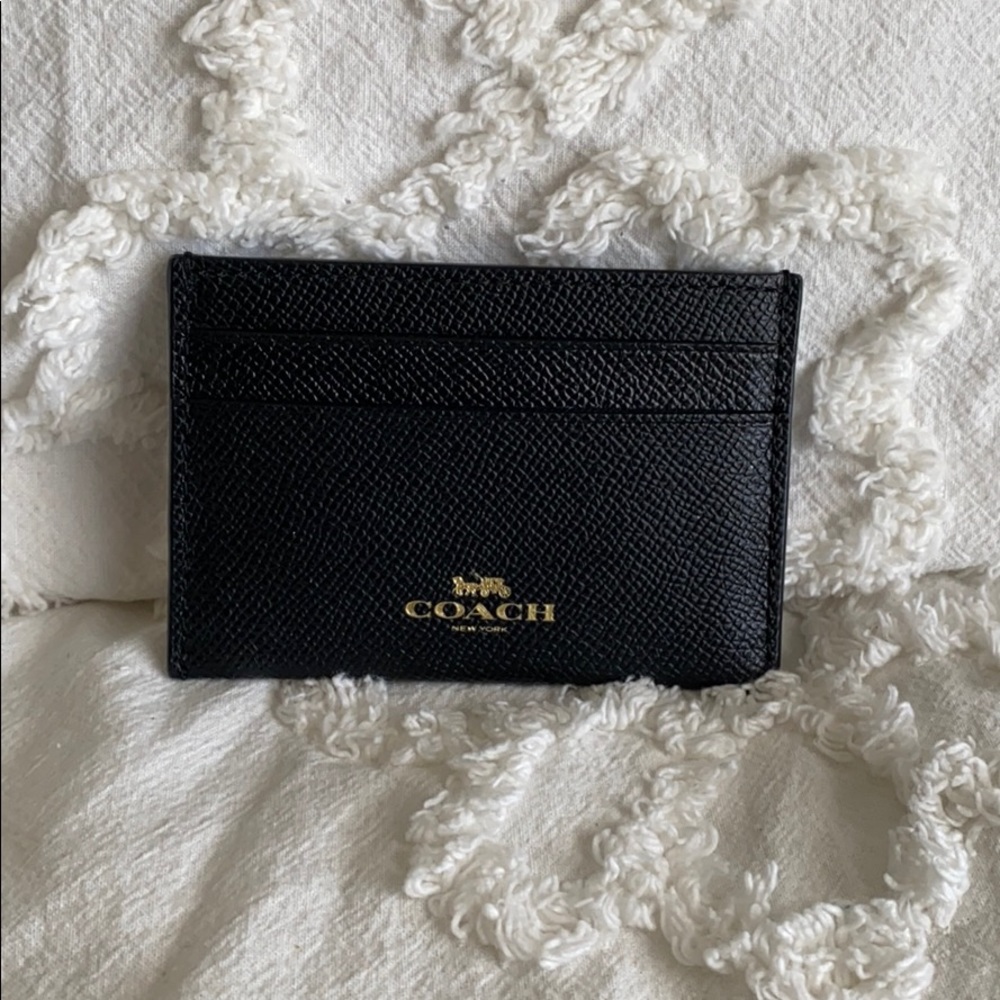 Coach black card holder